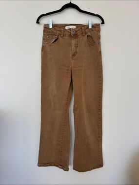 Q2 Women's Flare Jeans in Warm Brown